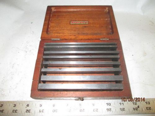 MACHINIST LATHE MILL Starrett Parallel Blocks in Wood Case