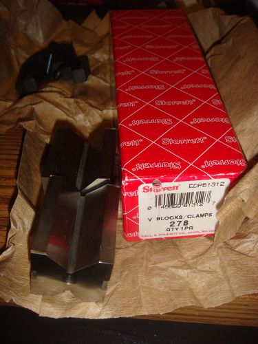 STARRETT 278 V-Block/Clamp Set,2 Ea,1&#034; Cap