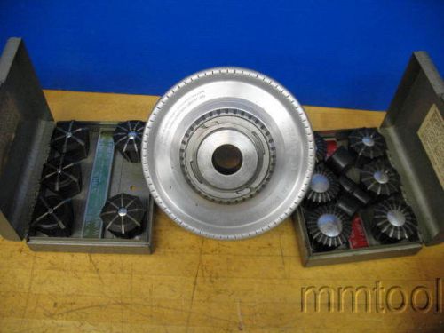 JACOBS RUBBER FLEX CHUCK L-00 + FULL SET COLLETS L-OO LATHE ***XLNT***