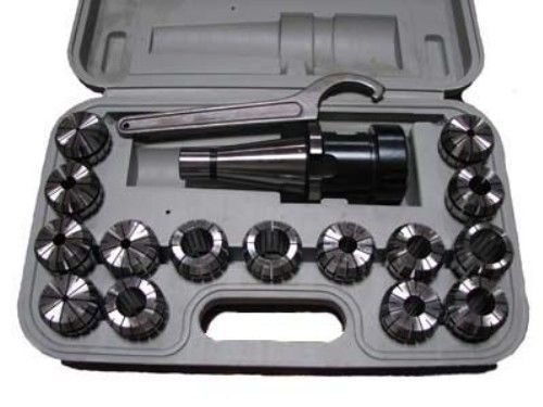 15 pc er40 spring collet set collets + nmtb 40 chuck for sale