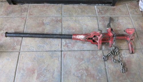 Ridgid model c-1070 chain soil pipe assembly vise / clamp. with handle for sale