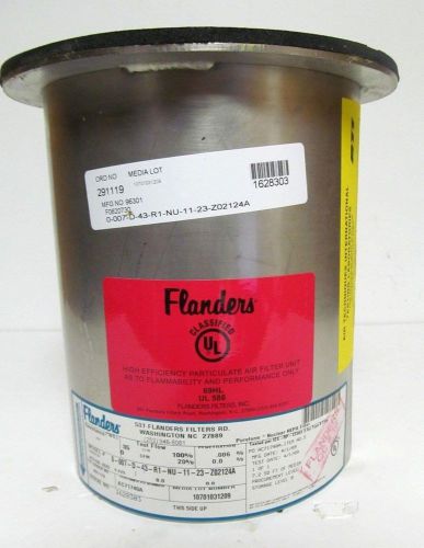 FLANDERS NUCLEAR HEPA AIR FILTER 0-007-D-43-R1-NU-11-23-Z02124A, 6.625&#034;X8&#034;8&#034;~NIB