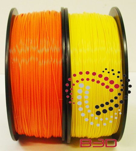 1.75 mm filament 4 3d printer. abs orange &amp; yellow 4 repraper, reprap, makerbot for sale