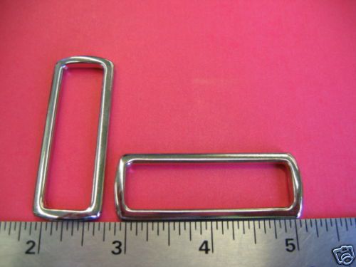 2&#034;  Rectangular Ring Nickel Finish ( 10 pieces)