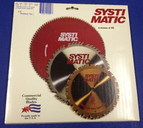 8&#034; Systimatic ATB Precision Trim Saw Blade PT# 37355 ~ 40 Teeth ~ 0.085  Width