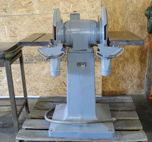 Rockwell Crescent dual disc sander 18&#034; discs Master Electric 3hp motor