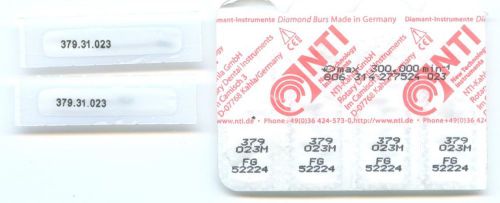 NTI diamond round end taper coars 300K rpm burs, 5pcs, brand new