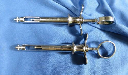 Lot of 2 Aspirating Syringes. Miltex, Henry Shein