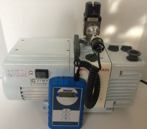 Edwards rv5 dual stage rotary vane vacuum pump 3.6 cfm refurbished for sale