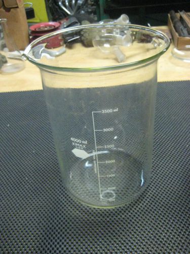 Pyrex beaker, griffin 4000ml - graduated with spout - corning for sale