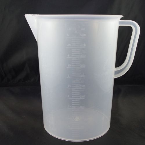 5000ml plastic measuring cup graduated with handle new x1 for sale