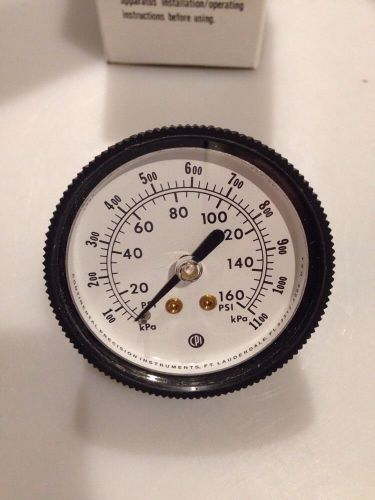 Continental Precision 0-160psi Center Back Mount 1/4NPT Pressure Gauge 2&#034; CBM