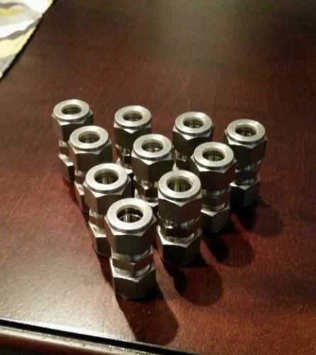10 brand new swagelok 1/2 inch union fittings. for sale