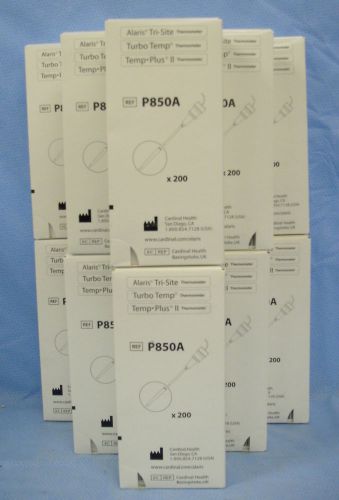 Lot of 12 Boxes /200ea Cardinal Health Thermometer Probe Covers #P850A