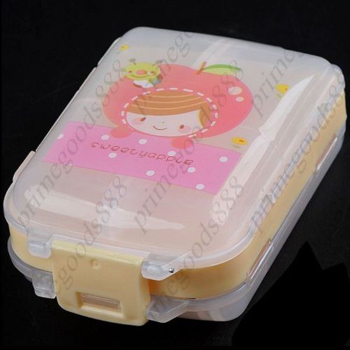 Cartoon Style Medicine Organizer Pill Box Case with Eight Separate Compartments