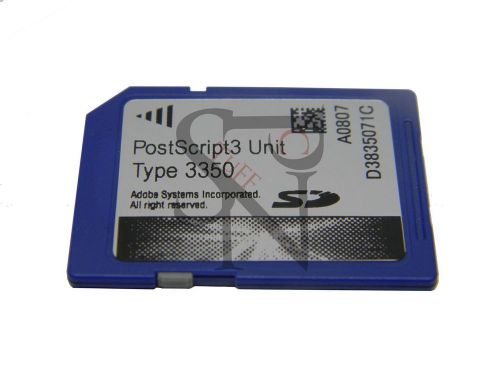 Ricoh Savin Lanier PostScript3 Unit Type 3350 SD Card 2550 9033 9025 LD 433 425