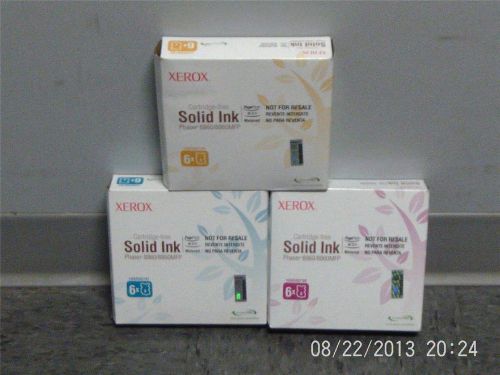 New Genuine Xerox Cartridge Free Inks type 8860/8860MFP CYM (6 inks each box)