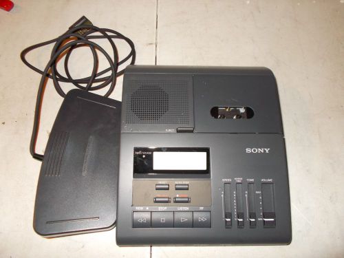 Sony Microcassette Dictation Transcriber Machine BM-850 Foot Pedal FS-85 SEE DSC