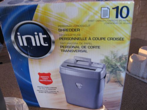 Init - 10 Sheet Crosscut Paper Shredder Nt-Ps10Cc