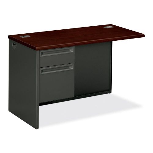 The Hon Company HON38216LNS 38000 Series Mahogany/Charcoal Metal Desking