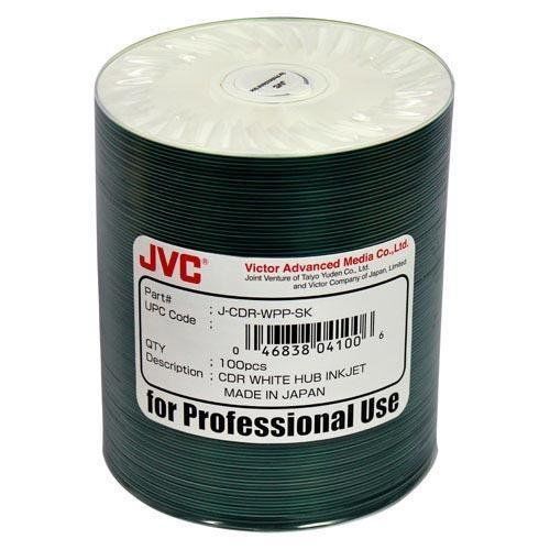 Taiyo Yuden CDR80WPP600SK CD-R 52X White Inkjet Hub Printable CDR 80Min/700MB in