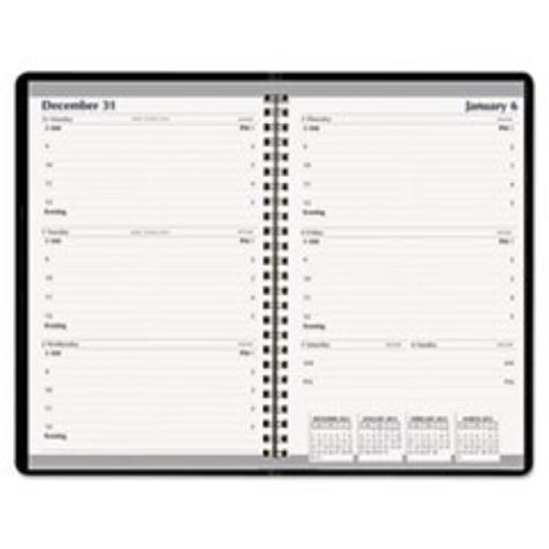 Skilcraft Weekly Planner Books - Wirebound, 5&#034; X 8&#034;, Black - (nsn6007628)