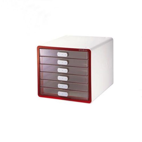 Mini cabinet 6 drawers sysmax mini encore red for sale