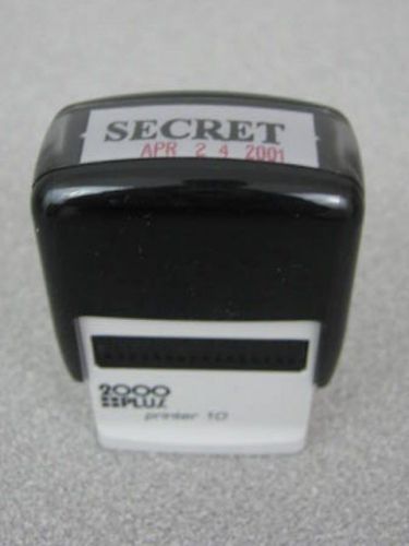 2000 Plus Printer 10 Self Inking Ink Stamp &#034;SECRET&#034;