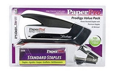 Paperpro stapler prodigy value pack includes premium staples, remover, &amp; stapler for sale