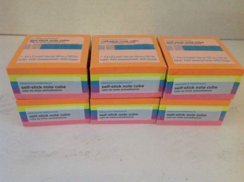 12 SELF-STICK NOTE CUBES -  3&#034; x 3&#034;