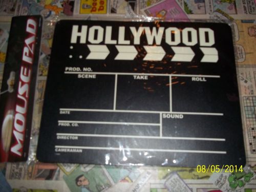 HOLLYWOOD MOUSE PAD FOR ENTERTAINMENT GEEKS -  NEW