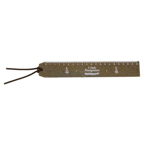 20cm Unique New Style Portable Wood Ruler Book Bookmark Study Set