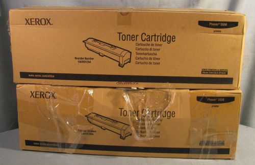 LOT OF 2 NEW GENUINE XEROX PHASER 5550 106R01294 TONER CARTRIDGES FREE SHIPPING