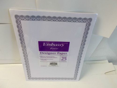 6 packs of Designer Paper. 8-1/2&#034; x 11&#034;. 25 sheets per pack. Inkjet, laser compa