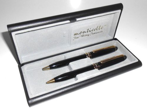 MONTICELLO BALLPOINT PEN AND PENCIL SET W/ CASE