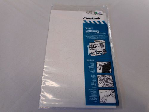 Chartpak Vinyl Numbers 1&#034;- One  Pack # 01136 (NEW) White