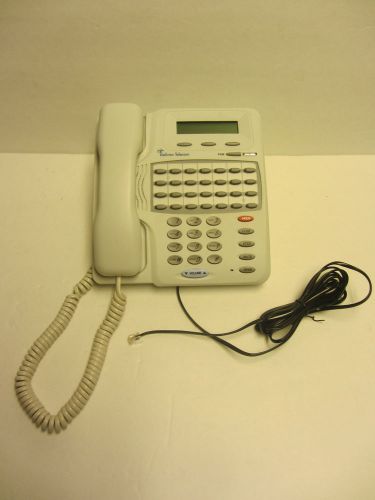 Tadiran telecom 28 button digital dlx/wh business systems phone w/ wall mounts for sale