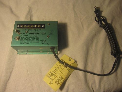 BOGEN GA-2 GENERAL PURPOSE UTILITY 1.5 WATT AMPLIFIER