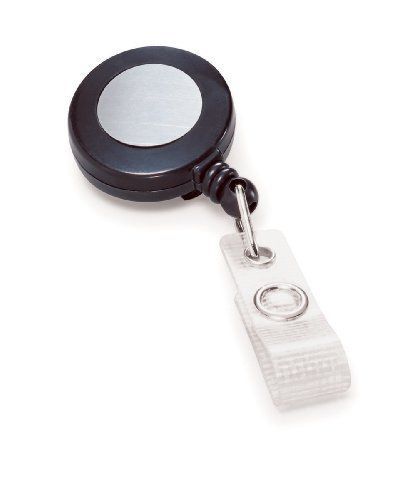 New gbc badgemates retractable badge reels  black  25 reels per pack (3748022) for sale