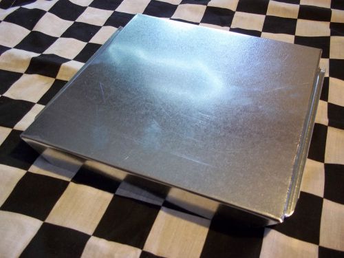 3 new - 10 x 10 inch hvac duct end cap galvanized sheet metal building supply for sale