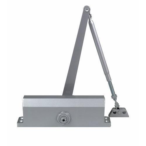 Global Door Controls Commercial Door Closer in Aluminum with Backcheck - Size