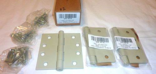 3 Ives 5PB1 4&#034; x 4&#034; 600/USP Full Mortise Butt Plain Bearing Door Hinges PRIMED