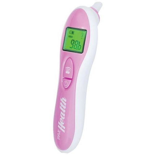 Bluetooth(r) ir ear thermometer (pink) for sale