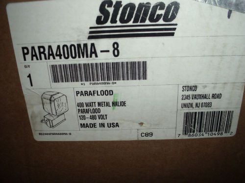 Stonco para400ma-8 paraflood 400 watt metal halide paraflood light for sale