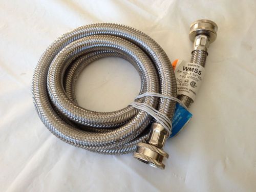 NEW SAVARD WMS5 5-Feet Braided Stainless Steel Washing Machine Connector 3/4&#034;