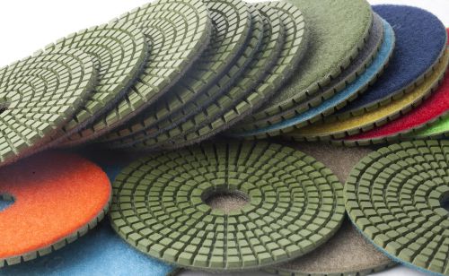 Diamond super polishing pads 4 inch wet/dry 15 piece set granite concrete stone for sale