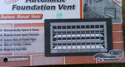 NIB 3 WITTEN AUTOMATIC VENT ENERGY-SAVER 306MGR grey FOUND AUTO VENT B-E EA,