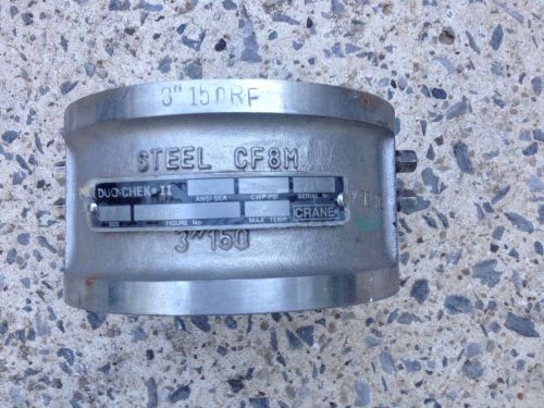 Crane Duo-Chekii Valve 3&#034; Stainless Steel Chech Valve