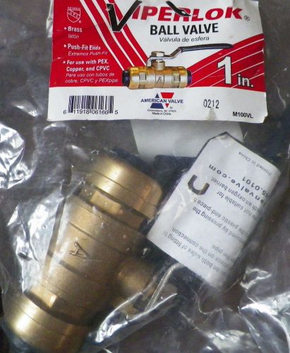 American Valve Viperlok Ball Valve 1 in. NEW