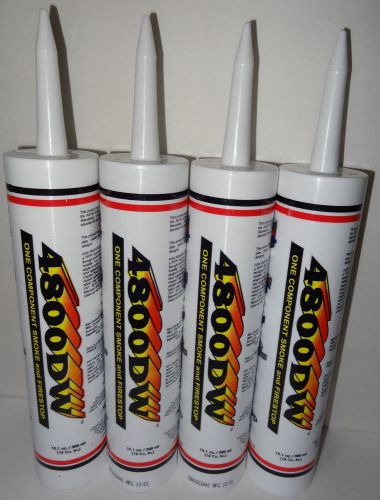 4 FIRESTOP 4800DW One Component Smoke &amp; Firestop 10.1oz Red Fire Caulk Sealant